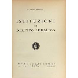 Istituzioni di diritto pubblico - Alfredo Bernardi - copertina