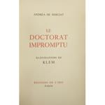 Le doctorat impromptu. Illustrations de Klem