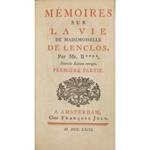 Memoires sur la vie de Mademoiselle de Lenclos par Mr. B****