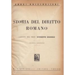 Storia del diritto romano - Giuseppe Grosso - copertina