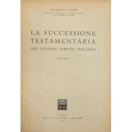 La successione testamentaria nel vigente diritto italiano - copertina