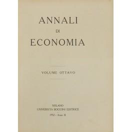 F.Y. Edgeworth e le nuove teorie economiche (Gustavo Del Vecchio) Intorno al concetto di costo dell'attività finanziaria (Ernesto D'Albergo) La politica economica e i trattati di commercio dell'Italia dall'unità alla guerra (Gerolamo Bassani) Ricerch - copertina