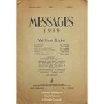 Messages 1939 - William Blake. Premiere annee Tome 1 - Numero 1