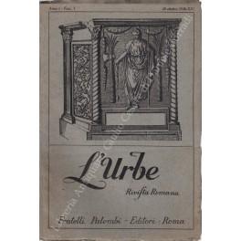 L' Urbe. Rivista romana. Fondata da Antonio Munoz, diretta da Ceccarius e Emma Amadei. Anno I - 1936 - copertina