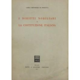 I diritti nobiliari e la Costituzione italiana - copertina