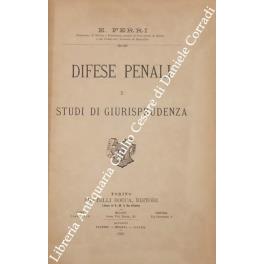 Difese penali e studi di giurisprudenza - Enrico Ferri - copertina