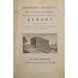 Indicazione antiquaria per la villa suburbana dell'eccellentissima casa Albani - copertina