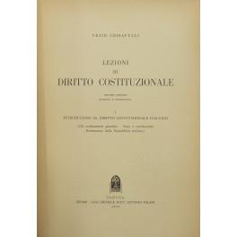 Lezioni di diritto costituzionale. Vol. I - Introduzione al diritto costituzionale (Gli ordinamenti giuridici. Stato e Costituzione. Formazione della Repubblica Italiana); Vol. II,1 - L'ordinamento costituzionale italiano (Le fonti); Vol. II,2 - L'or - copertina