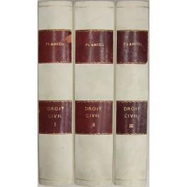 Traite elementaire de droit civil conforme au programme officiel des facultes de droit. Tome premier - Principes generaux. Les personnes. La famille. Les incapables. Les biens. Tome deuxième - Les preuves. Theorie generale des obligations. Les contra - copertina