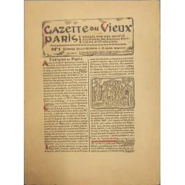 Gazette du vieux Paris redige par une societe d'ecrivains des Annales politiques et litteraires. N. 1-12 - copertina