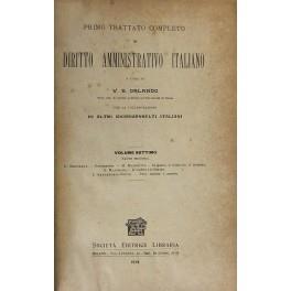 Primo trattato completo di diritto amministrativo italiano. Con la collaborazione di altri giureconsulti italiani. Vol. VII, Parte II - D. Maiorana: Navigazione. M. Mazziotti: La posta, il telegrafo, il telefono. G. Maiorana: Il credito e le banche.  - copertina