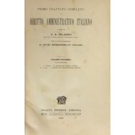 Primo trattato completo di diritto amministrativo italiano. Con la collaborazione di altri giureconsulti italiani. Vol. II, Parte II - U. Borsi: Le funzioni del Comune italiano. U. Forti: I controlli dell'amministrazione comunale - copertina