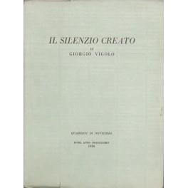 Il silenzio creato - Giorgio Vigolo - copertina