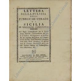 Lettera sulla pulizia delle pubbliche strade di Sicilia - copertina