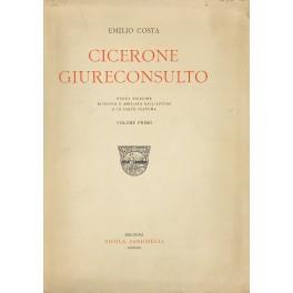 Cicerone giureconsulto - Emilio Costa - copertina
