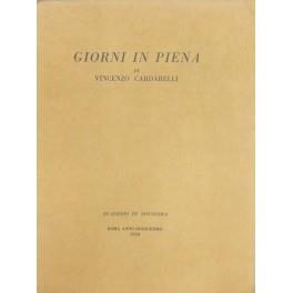 Giorni in piena - Vincenzo Cardarelli - copertina