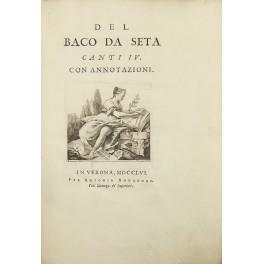 Del baco da seta. Canti IV. Con annotazioni - copertina