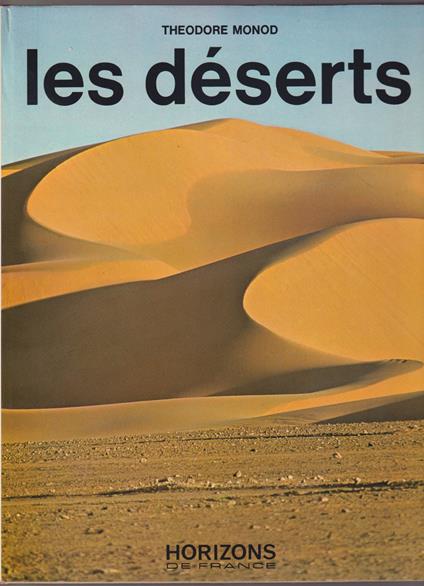 Les deserts - Theodore Monod - copertina