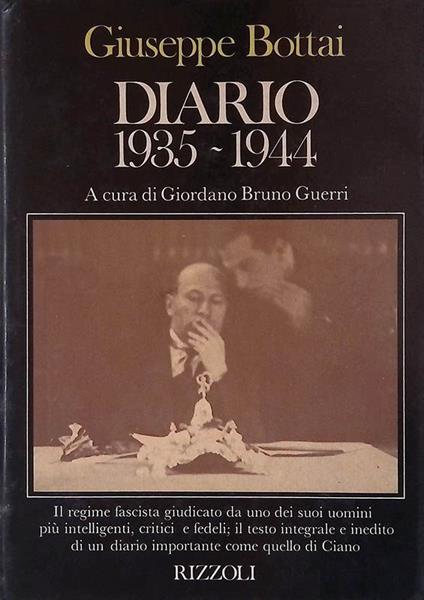 Diario 1935-1944 - Giuseppe Bottai - copertina