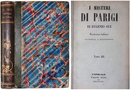 I Misteri di Parigi. Tomo III - Eugène Sue - copertina