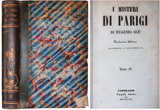I Misteri di Parigi. Tomo IV - Eugène Sue - copertina