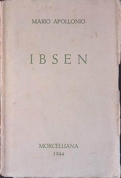 Ibsen - Mario Apollonio - copertina