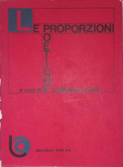 Le proporzioni poetiche - copertina