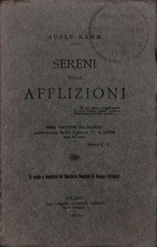 Sereni nelle afflizioni - copertina