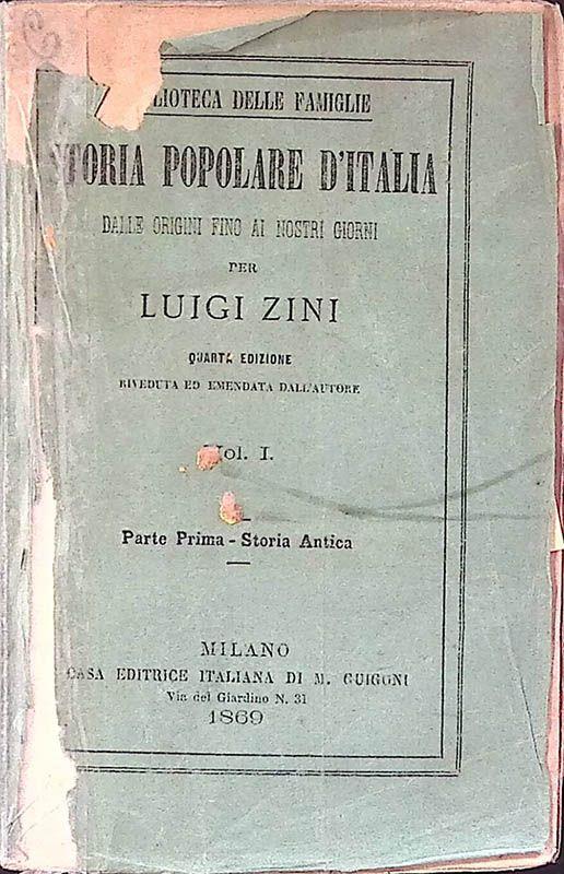 Storia popolare d'Italia. Dalle origini fino ai nostri giorni - copertina