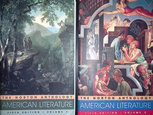 The Norton Anthology. American Literature. DUE VOLUMI - copertina