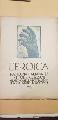 L' Eroica. Rassegna italiana di Ettore Cozzani. N. 163 (ma 162) - copertina