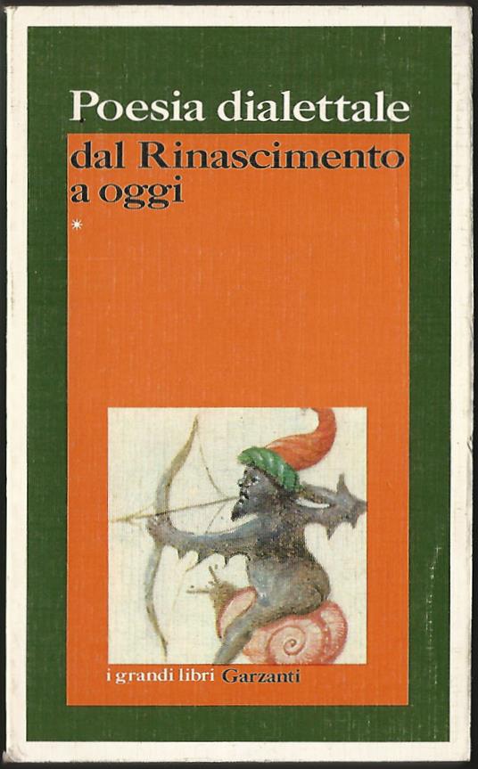 Poesia dialettale dal Rinascimento a oggi - copertina