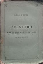 Polimetro avvenimenti italiani dal 1859 al 1874