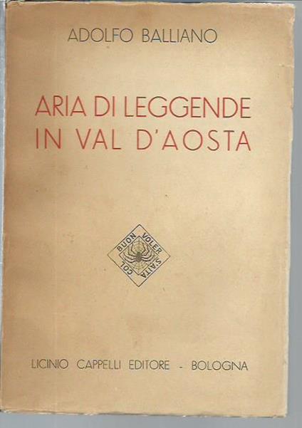 Aria di leggende in Val d'Aosta - copertina