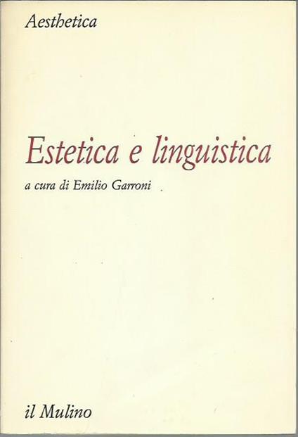 Estetica e linguistica - Emilio Garroni - copertina