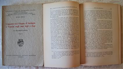 I Rapporti Tra Il Regno Di Sardegna E Venezia Negli Anni 1848 E 1849. Da Documenti Inediti - copertina