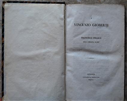 A Vincenzo Gioberti - copertina