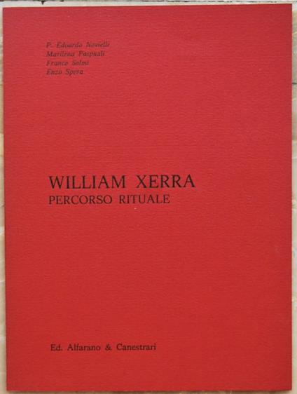 Percorso Rituale - William Xerra - copertina