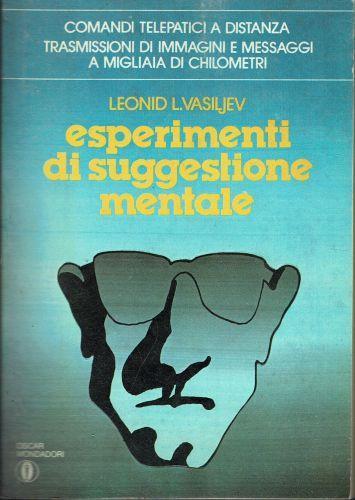 Esperimenti di suggestione mentali - Leonid L. Vasiljev - copertina