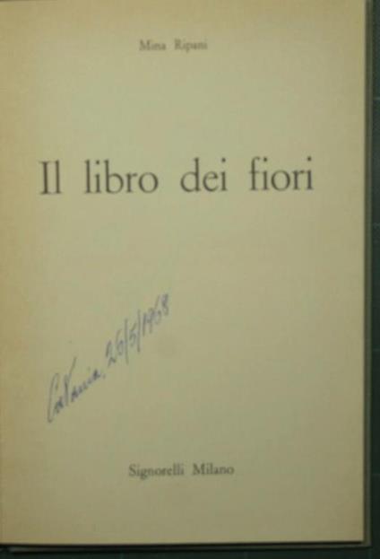 Il libro dei fiori - Mina Ripani - copertina