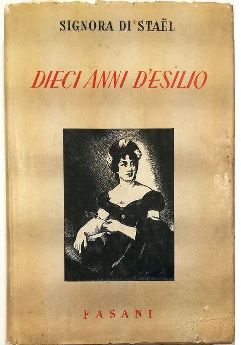 Dieci anni d'esilio - madame de Staël - copertina