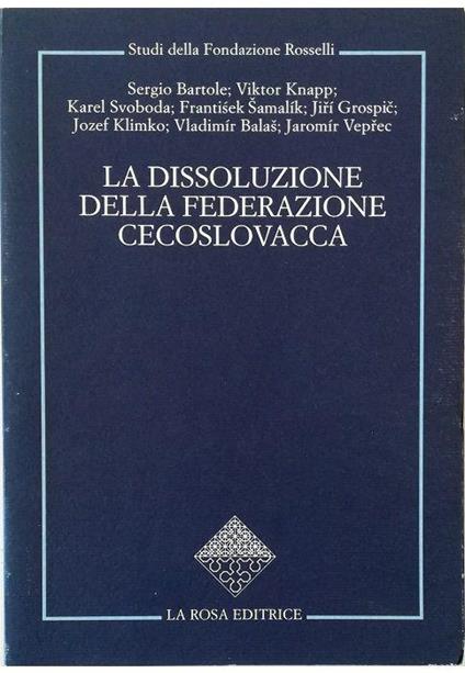 La dissoluzione della Federazione Cecoslovacca - copertina