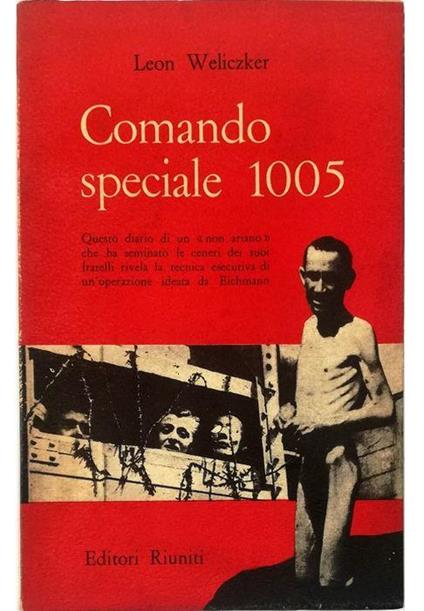 Comando speciale 1005 - Leon Weliczker - copertina
