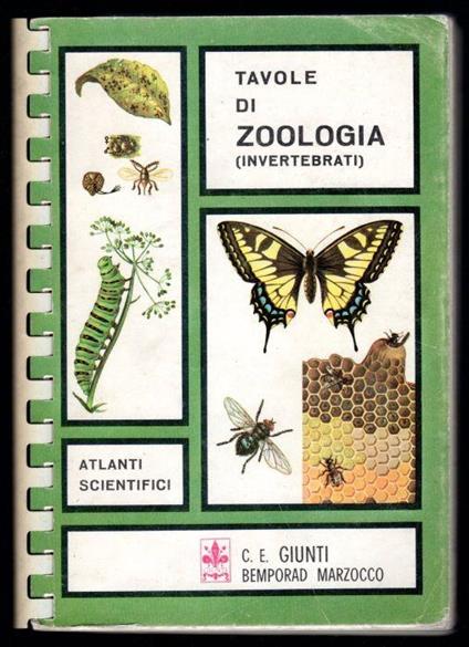 Tavole di Zoologia (invertebrati9 - copertina