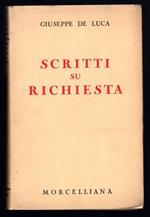 Scritti su richiesta