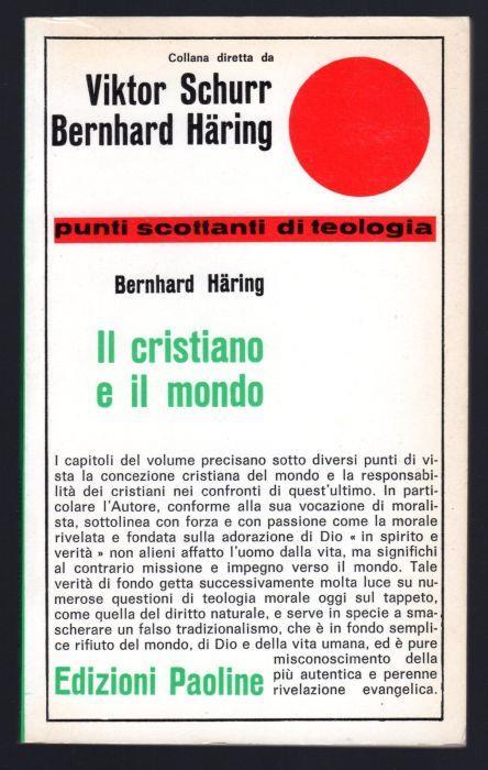 Il Cristiano e il mondo - Bernhard Häring - copertina