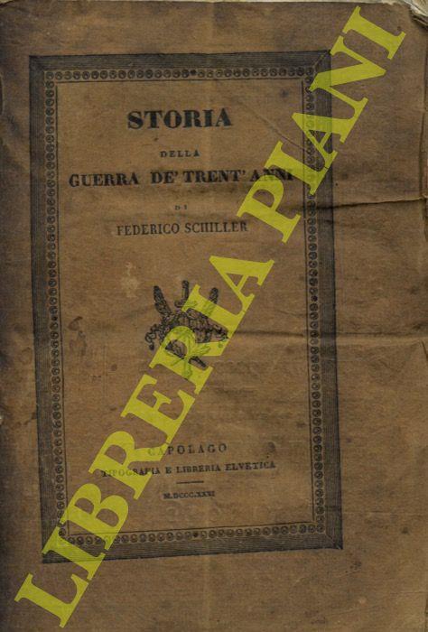 Storia della guerra de’ trent’anni - Friedrich Schiller - copertina