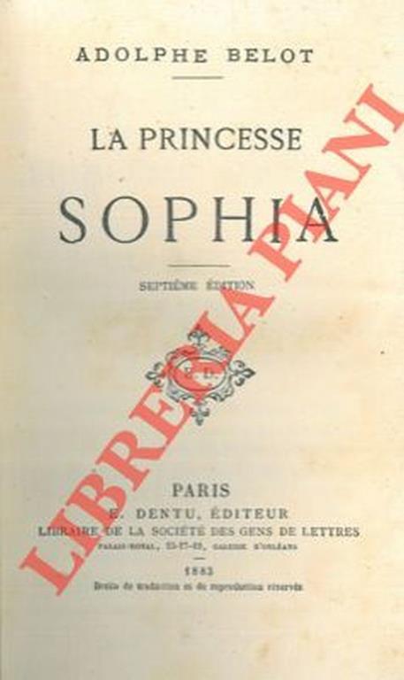 La Princesse Sophia - Adolphe Belot - copertina