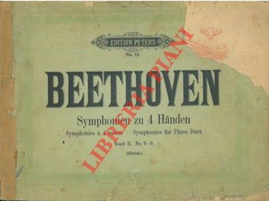 Symphonien fur Pianoforte zu 4 Handen bearbeitet - Ludwig van Beethoven - copertina