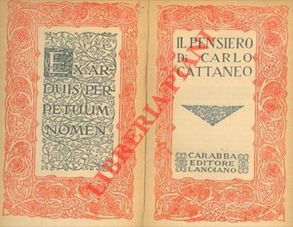 Il pensiero di C.C - Carlo Cattaneo - copertina